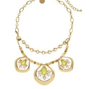 WHBM Bergamot Flower Statement Necklace & Earings